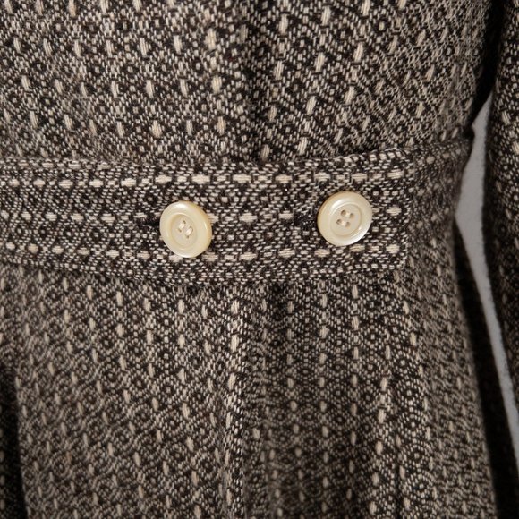 Mon Petit Oiseau Women's M Wool Heavy Coat Jacket Peacoat Brown Anthropo… - Picture 2 of 11